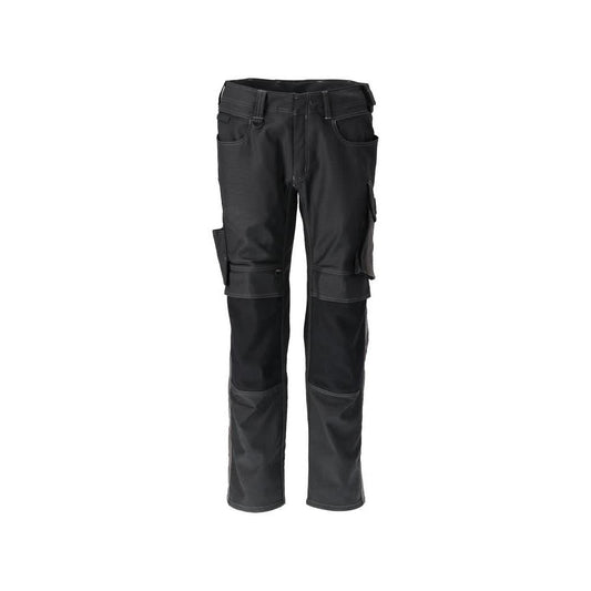 Pantalon avec poches genoux, pantalon coton+