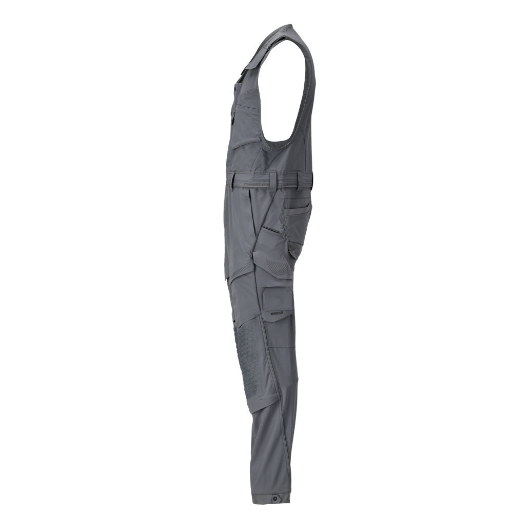 Pantalon combiné avec poches genoux, pantalon combiné stretch, gris anthracite