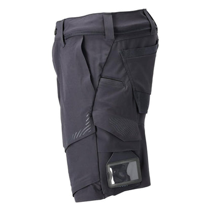 Short, stretch, short léger, bleu noir