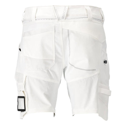 Short, stretch, short léger, blanc