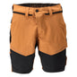 Short, stretch, short léger, brun noisette/noir
