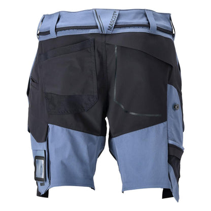 Shorts, Stretch, geringes Gewicht Shorts, steinblau/schwarzblau