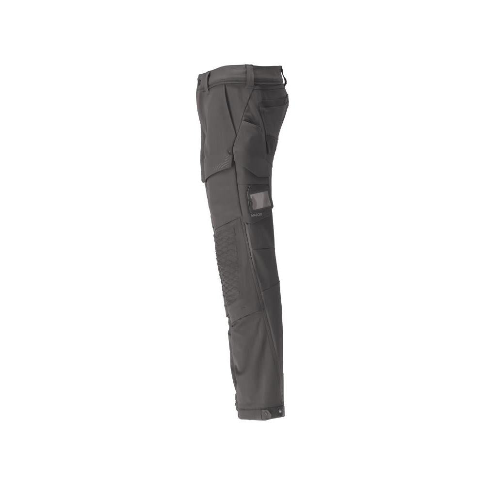 Pantalon, poches genoux, pantalon stretch résistant, gris anthracite