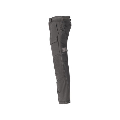 Pantalon, poches genoux, pantalon stretch résistant, gris anthracite