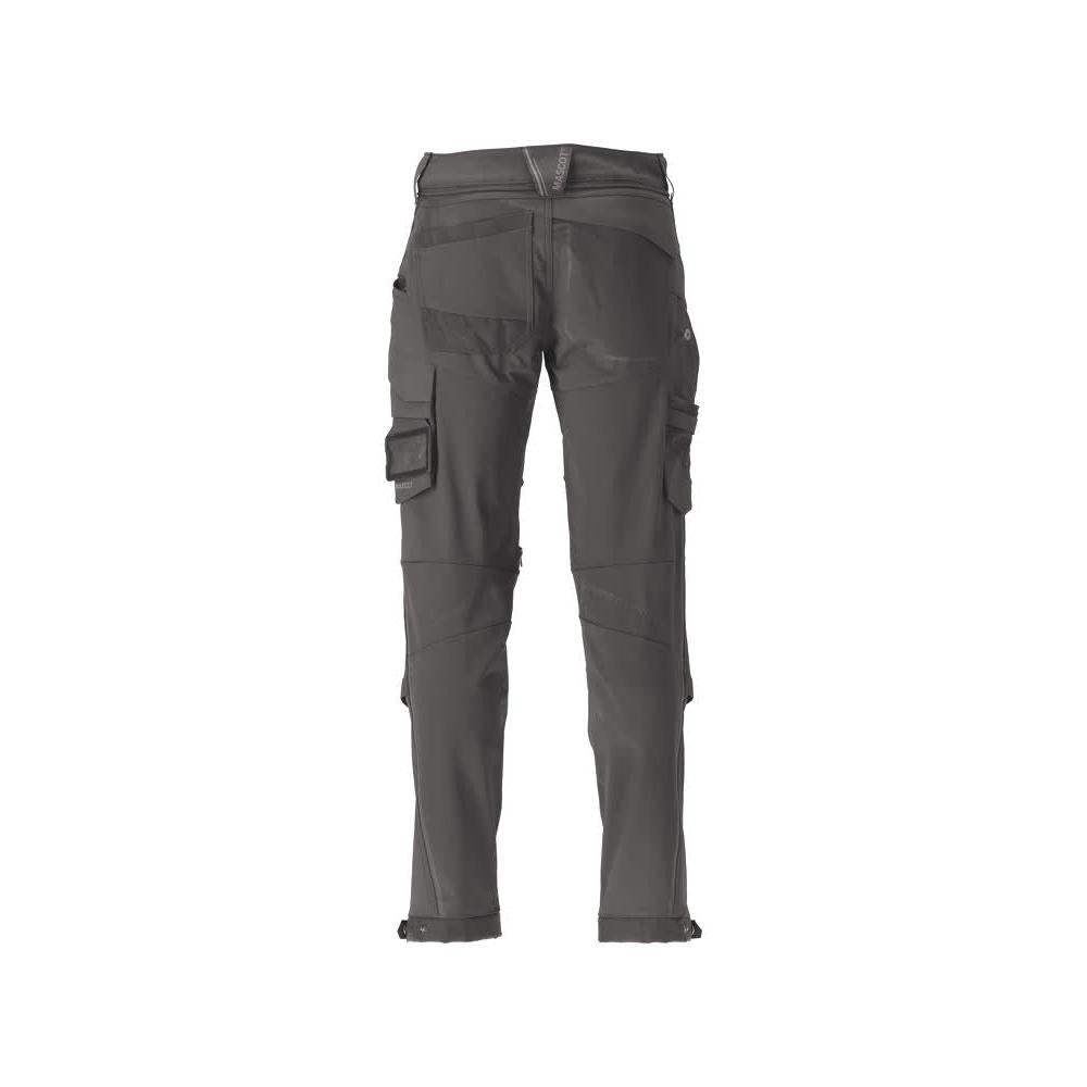 Pantalon, poches genoux, pantalon stretch résistant, gris anthracite