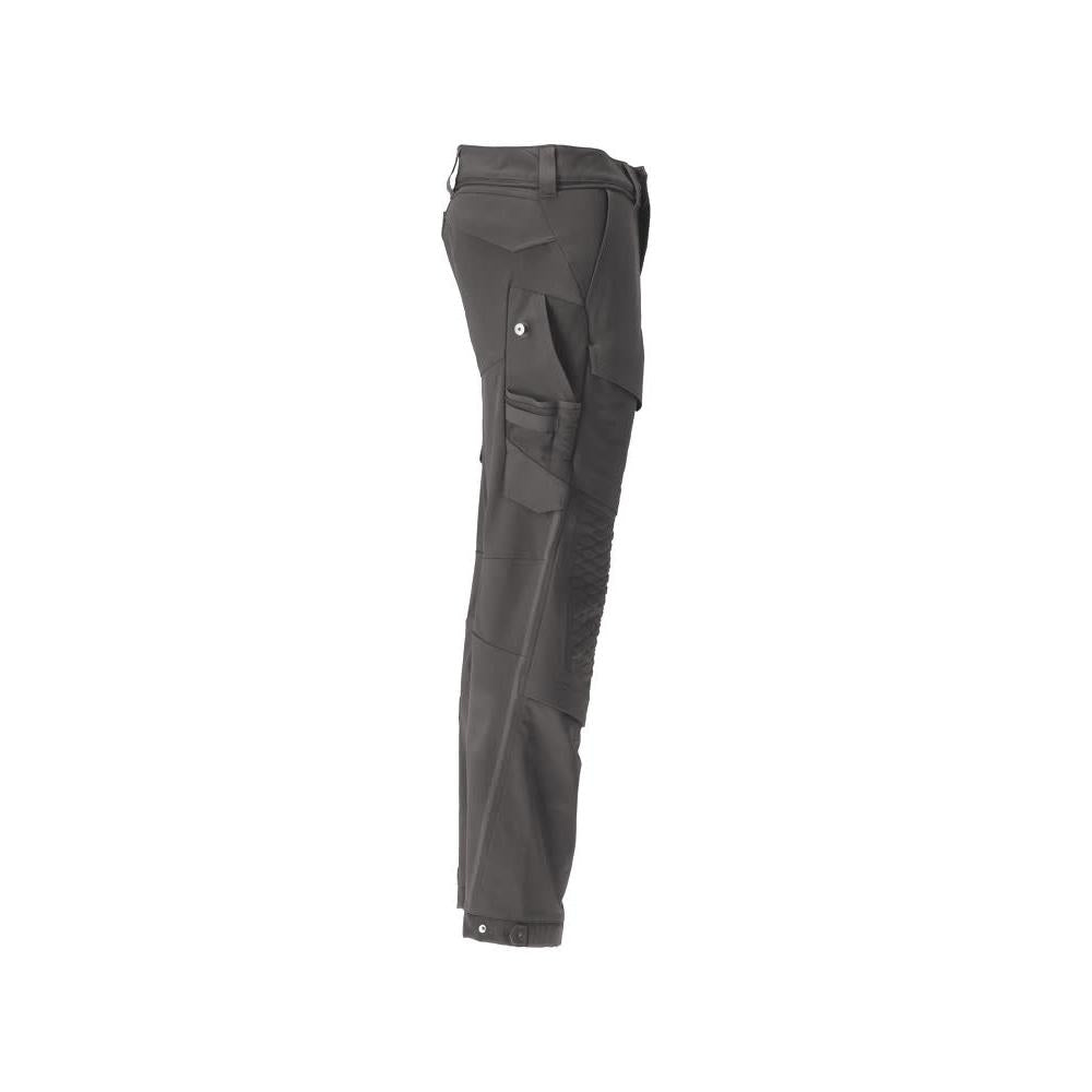 Pantalon, poches genoux, pantalon stretch résistant, gris anthracite
