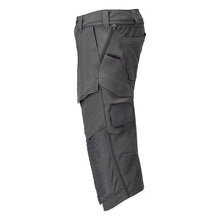 Dreiviertel-Hose, Knietaschen, Stretch Handwerker-Dreiviertel-Hose, Anthrazitgrau