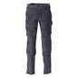 Pantalon, poches genoux, stretch, pantalon léger, noir-bleu