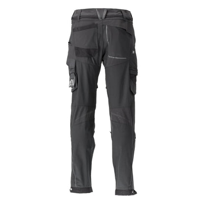 Hose, Knietaschen, Stretch, leicht Hose, schwarz