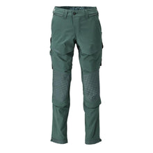 Pantalon, poches genoux, stretch, pantalon léger, vert forêt
