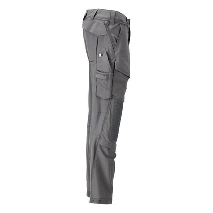 Hose, Knietaschen, Stretch, leicht Hose, Anthrazitgrau