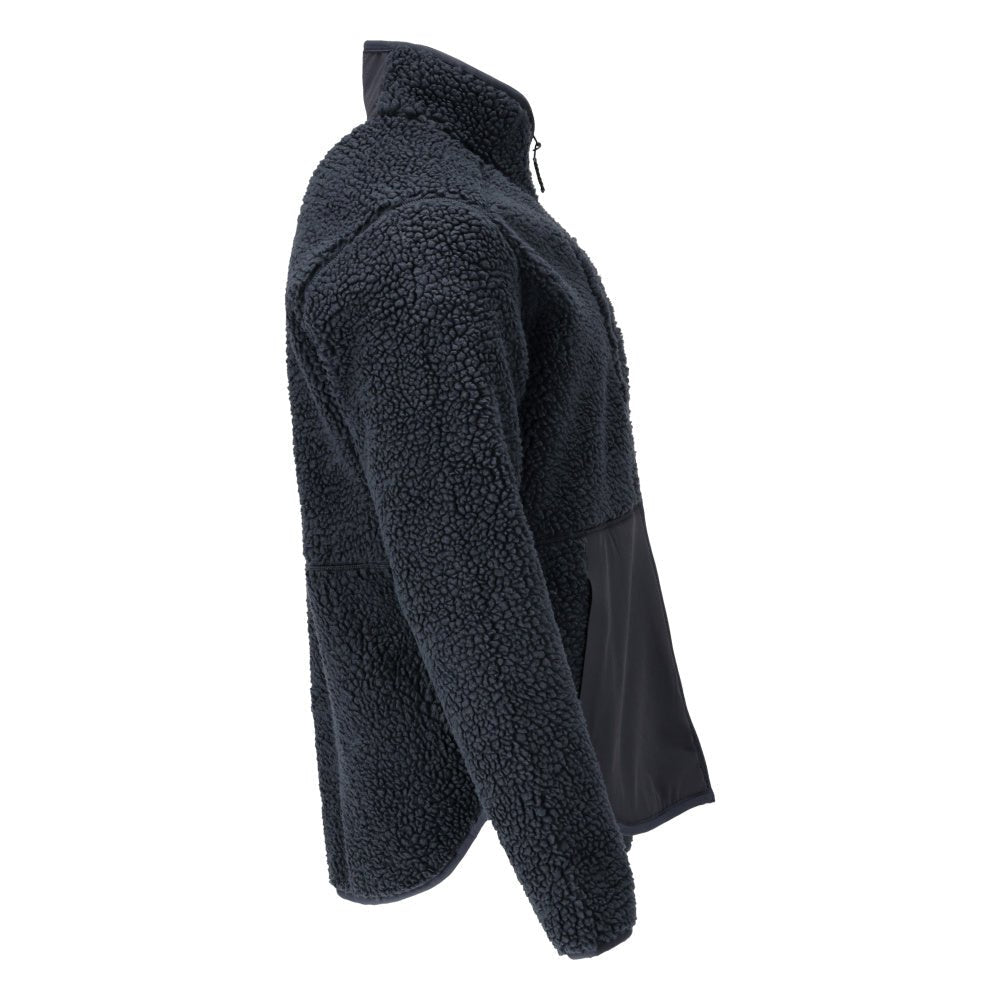 Veste en fourrure de fibre avec fermeture éclair Veste en fourrure de fibre