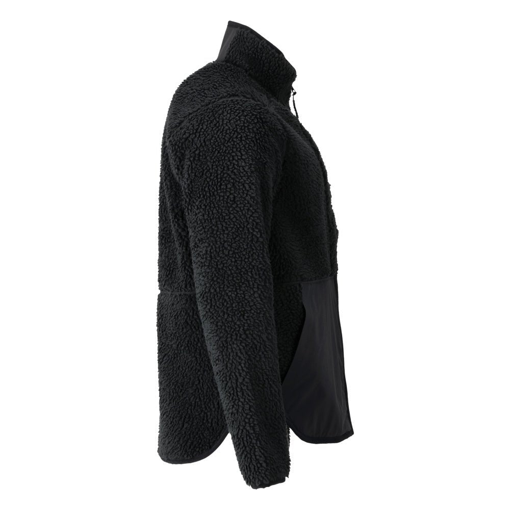 Veste en fourrure de fibre avec fermeture éclair Veste en fourrure de fibre