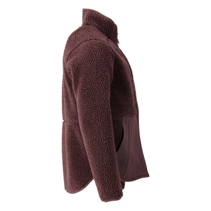 Veste en fourrure de fibre avec fermeture éclair Veste en fourrure de fibre