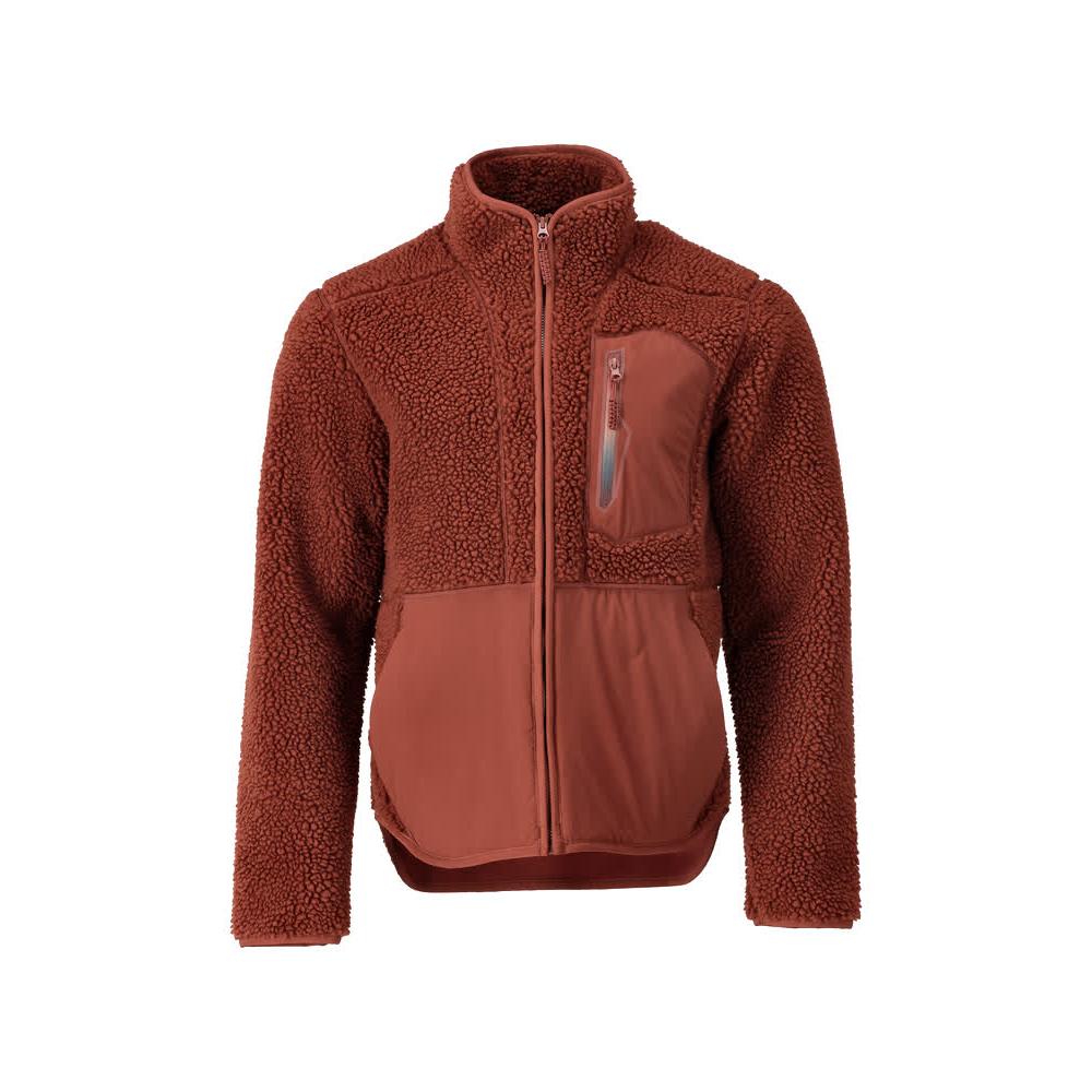 Veste en fourrure de fibre avec fermeture éclair Veste en fourrure de fibre