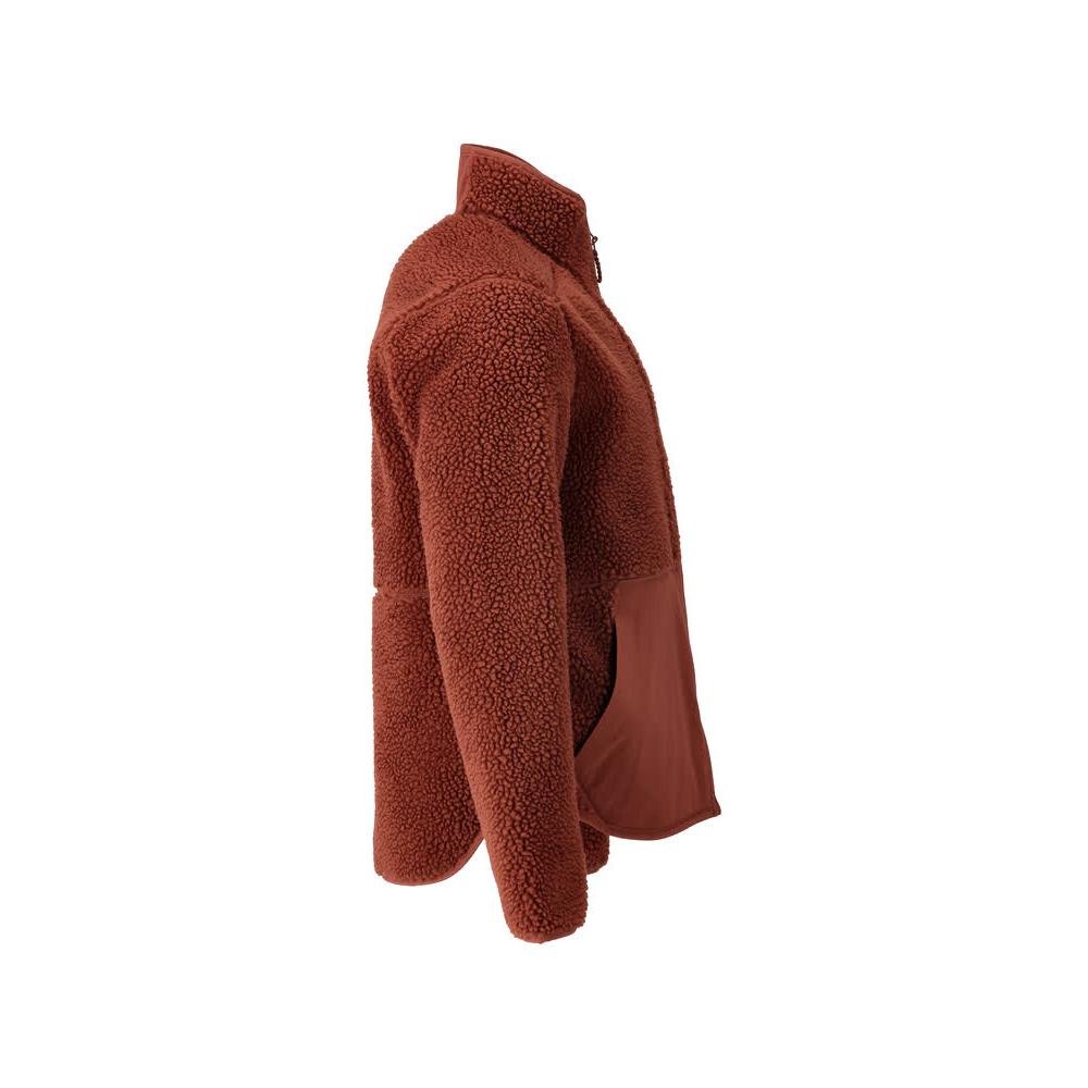 Veste en fourrure de fibre avec fermeture éclair Veste en fourrure de fibre