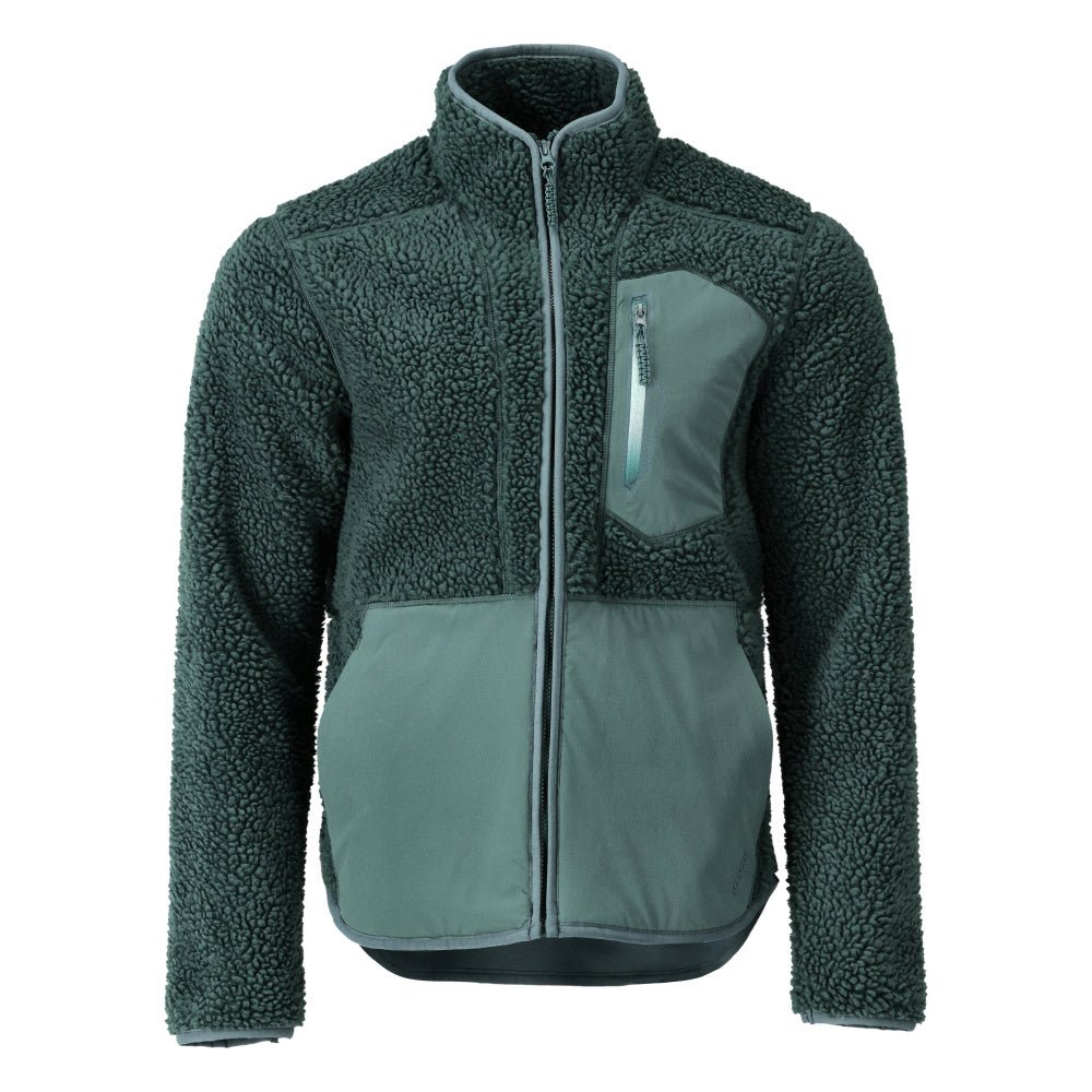 Veste en fourrure de fibre avec fermeture éclair Veste en fourrure de fibre