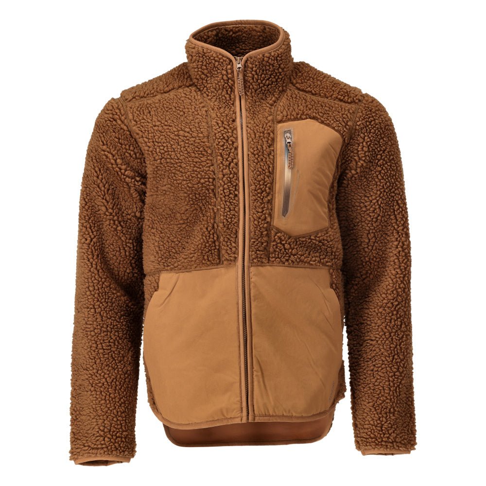 Veste en fourrure de fibre avec fermeture éclair Veste en fourrure de fibre