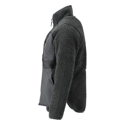 Veste en fourrure de fibre avec fermeture éclair Veste en fourrure de fibre