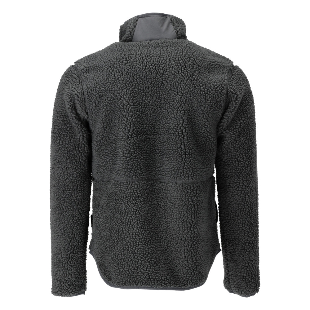 Veste en fourrure de fibre avec fermeture éclair Veste en fourrure de fibre