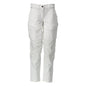 Pantalon avec poches genoux, pantalon femme, blanc