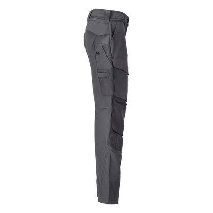 Hose mit Knietaschen, Damen Hose, Anthrazitgrau