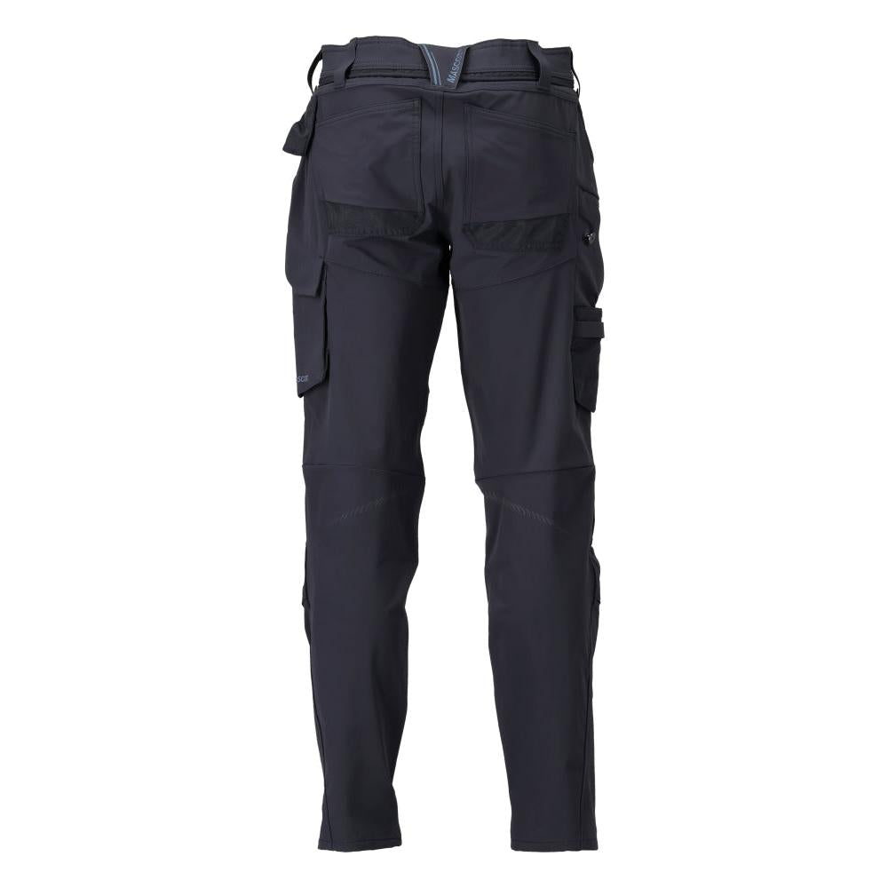 Pantalon avec poches genoux, pantalon ULTIMATE STRETCH, noir-bleu