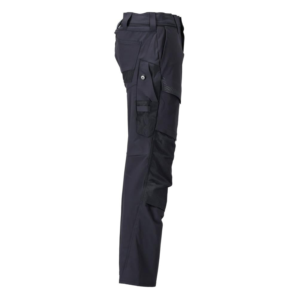 Pantalon avec poches genoux, pantalon ULTIMATE STRETCH, noir-bleu
