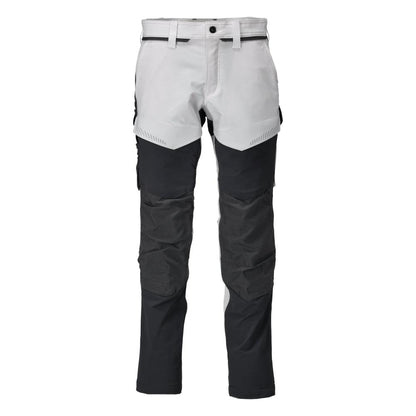 Pantalon avec poches genoux, pantalon ULTIMATE STRETCH, blanc/gris anthracite