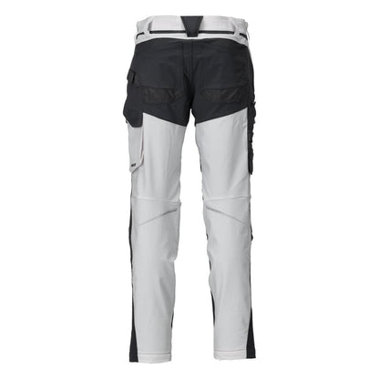 Pantalon avec poches genoux, pantalon ULTIMATE STRETCH, blanc/gris anthracite