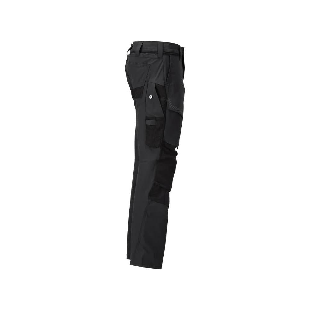 Hose mit Knietaschen, ULTIMATE STRETCH Hose, schwarz