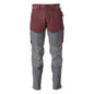 Pantalon avec poches genoux, pantalon ULTIMATE STRETCH, bordeaux/gris anthracite
