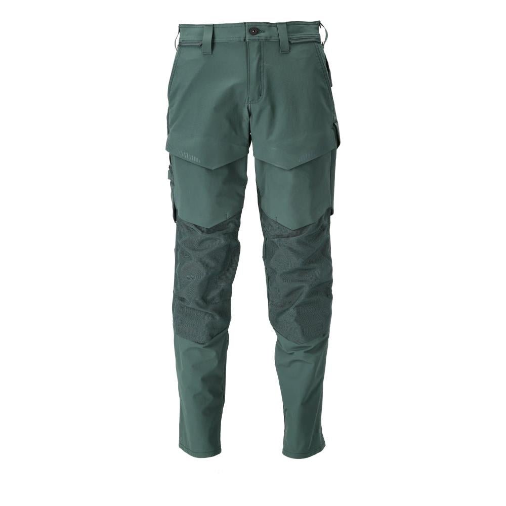 Hose mit Knietaschen, ULTIMATE STRETCH Hose, waldgrün