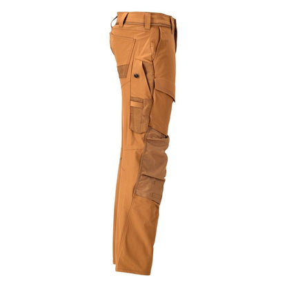 Pantalon avec poches genoux, pantalon ULTIMATE STRETCH, marron noisette