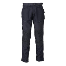 Pantalon avec poches genoux, noir-bleu