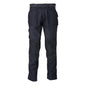 Pantalon avec poches genoux, noir-bleu