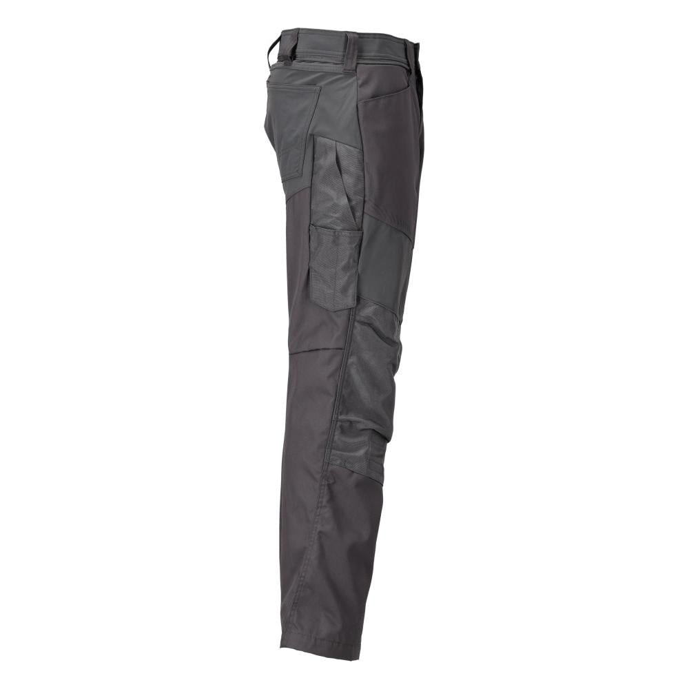 Pantalon avec poches genoux, gris anthracite