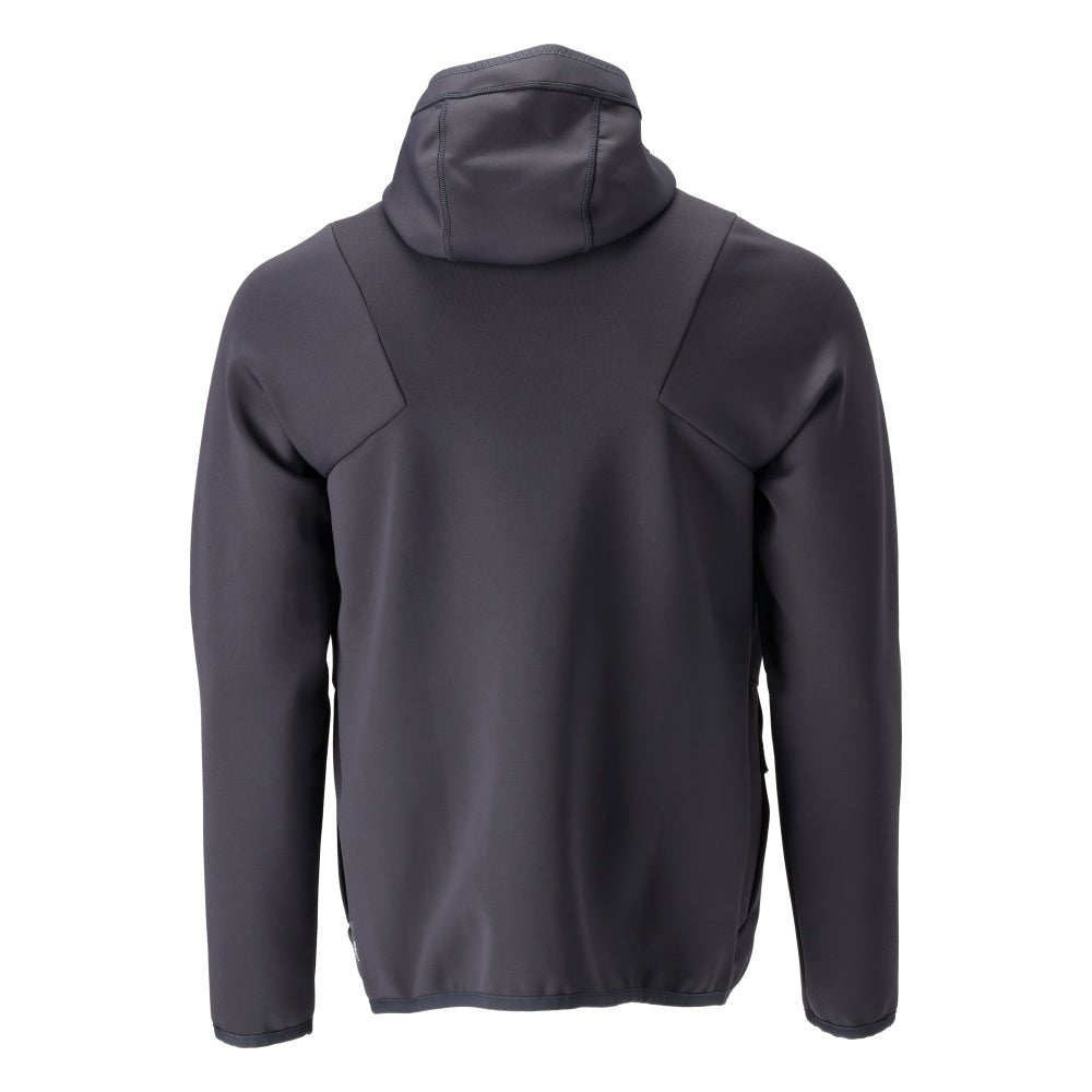 Fleecepullover, Kapuze, Reißverschluss Microfleecejacke, schwarzblau