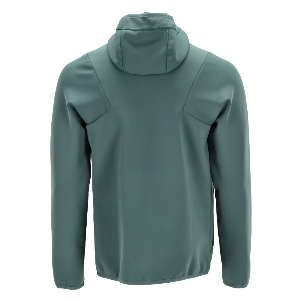 Fleecepullover, Kapuze, Reißverschluss Microfleecejacke, helles Waldgrün