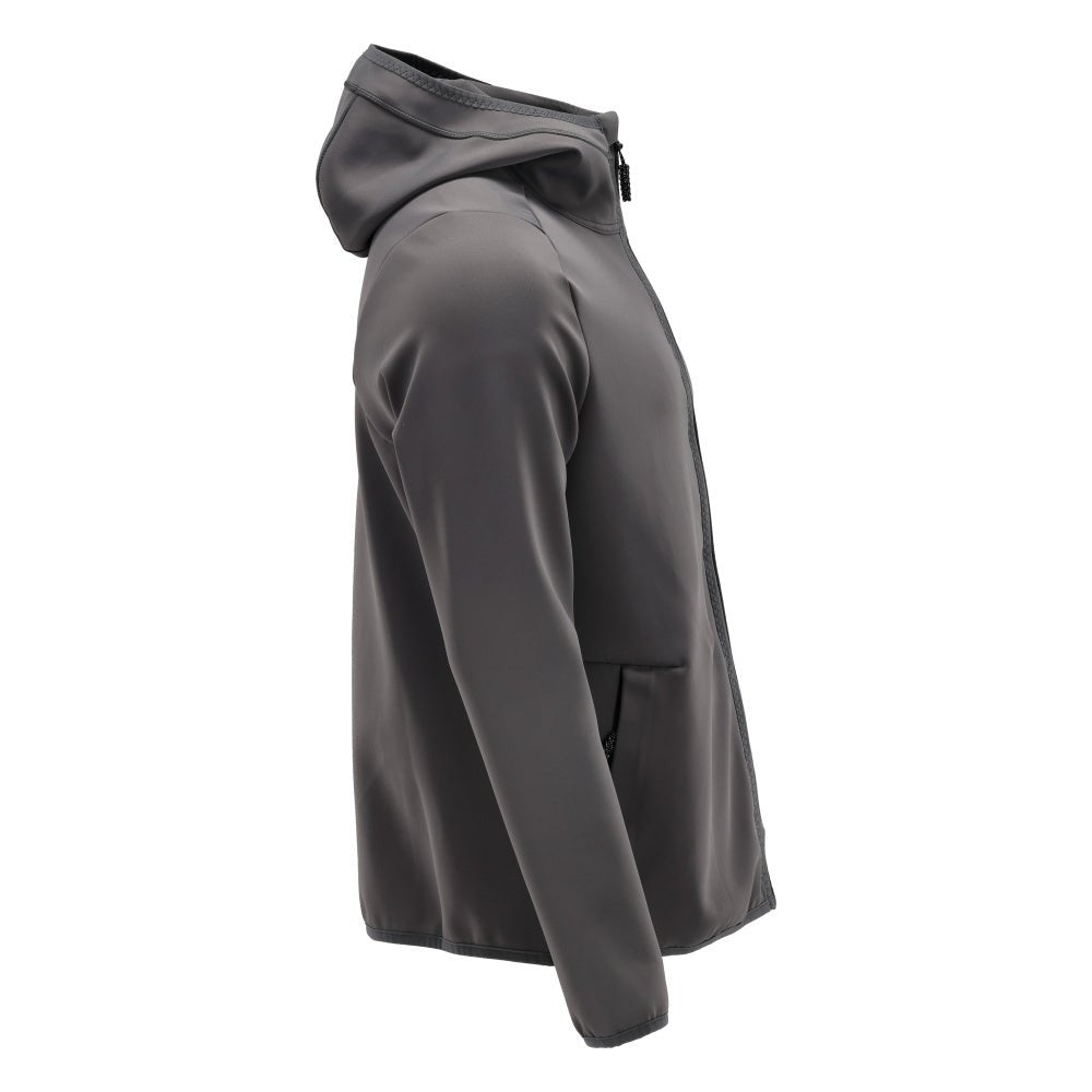 Fleecepullover, Kapuze, Reißverschluss Microfleecejacke, Anthrazitgrau
