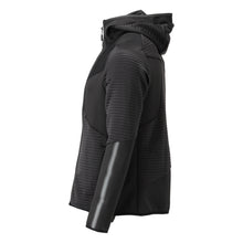 Pull polaire, capuche, veste micropolaire zippée, noir