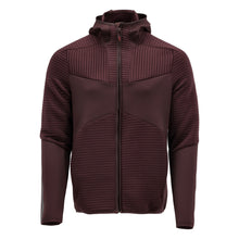 Pull polaire, capuche, veste micropolaire zippée, bordeaux