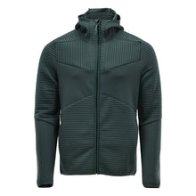 Pull polaire, capuche, veste micropolaire zippée, vert forêt