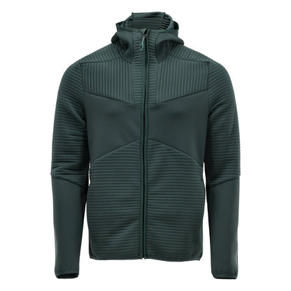 Fleecepullover, Kapuze, Reißverschluss Microfleecejacke, waldgrün