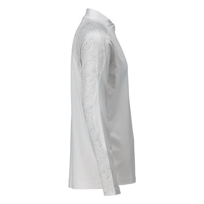 T-Shirt, Langarm, kurzem Reißverschluss T-shirt