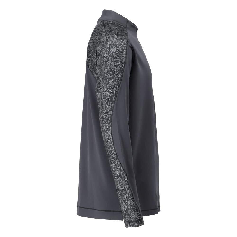 T-Shirt, Langarm, kurzem Reißverschluss T-shirt