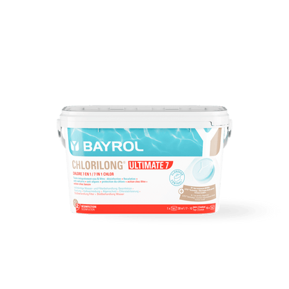 BAYROL Chlorilong® ULTIMATE7 Zwei-Phasen Chlortabletten mit 7 Funktionen