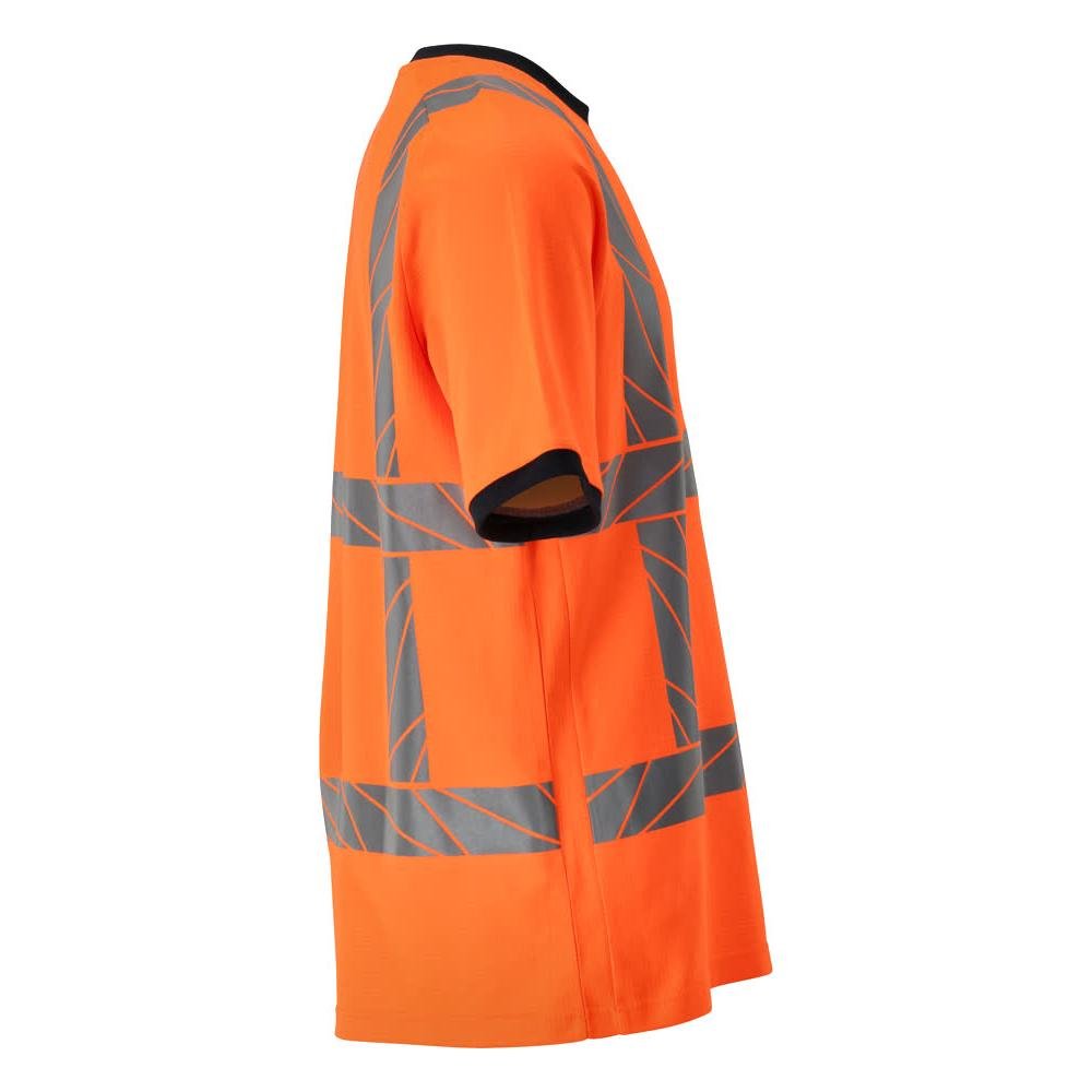 T-shirt, t-shirt coupe moderne, orange haute visibilité