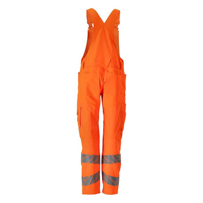 Salopette, poches genoux, empiècements stretch Salopette, orange haute visibilité
