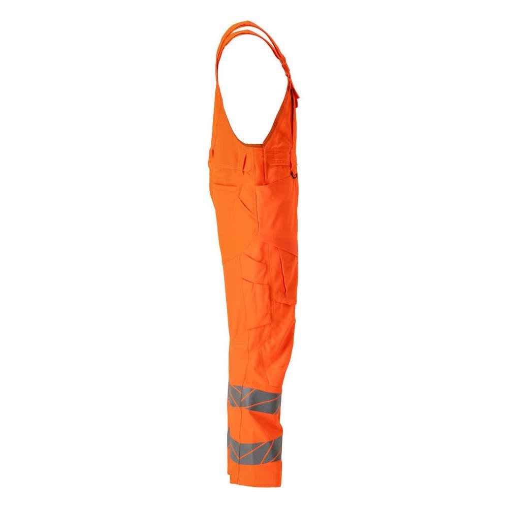 Salopette, poches genoux, empiècements stretch Salopette, orange haute visibilité